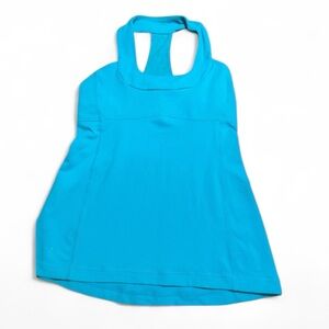 Lululemon Scoop Neck Racerback top size 6 turquoise Color